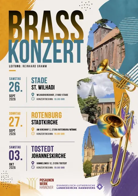 Plakat Brasskonzert 2026  | Foto: Ulrich Wilke (Brasskonzert 2025 in Bremervörde)