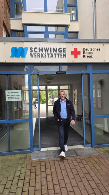 Michael Leska ist Werkstattleiter der DRK-Schwinge-Werkstätten | Foto: DRK