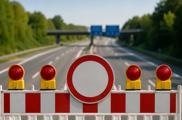 Die Autobahn A7 inklusive des Elbtunnels wird komplett gesperrt | Foto: KI generiert