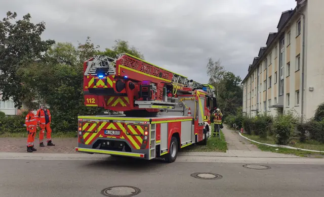 Das Einrangieren der Drehleiter | Foto: LESTRU
