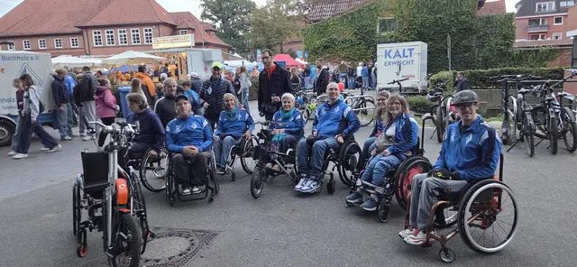 Die Rollstuhlfahrer der Basketballer von Blau-Weiss Buchholz | Foto: André Welle