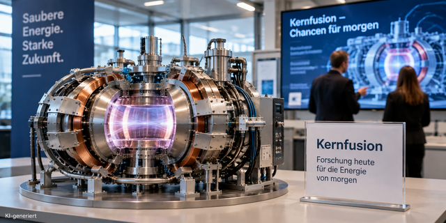 Bei Kernfusion ist noch viel Forschungsaufwand erforderlich | Foto: KI-generiert