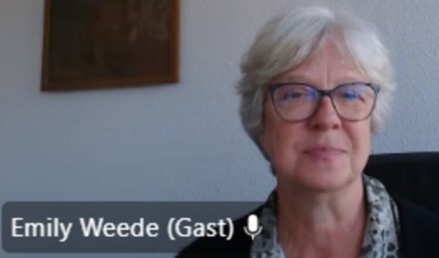 Seevetals Bürgermeisterin Emily Weede war von den Auftraggebern der Studie zugeschaltet