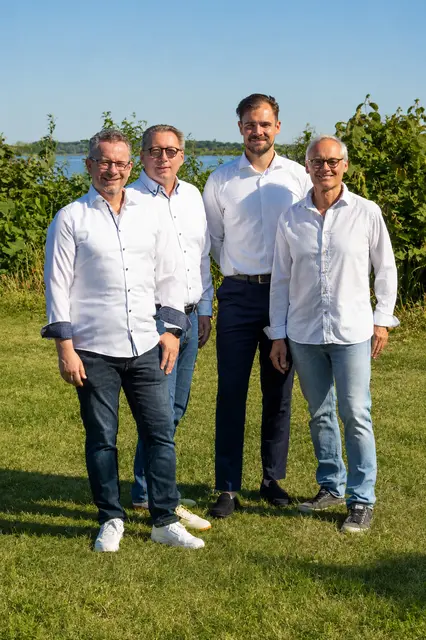 Die ISH-Geschäftsführung mit (v. li.): Philip Laing, Michael Tiedemann, Rolf-Peter Koch und Ingomar Schumacher-Hahn | Foto: ISH