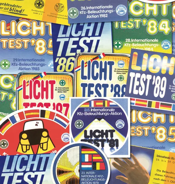 Die Lichttest-Aktion brachte viele Plaketten hervor | Foto: Kraftfahrzeug-Gewerbe