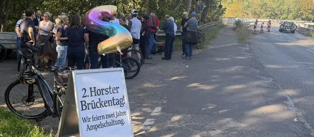 Die Anwohner nehmen die seit zwei Jahren dauernden Verkehrsbeschränkungen mit Galgenhumor | Foto: Jörn Schmanns / Christof Anstadt