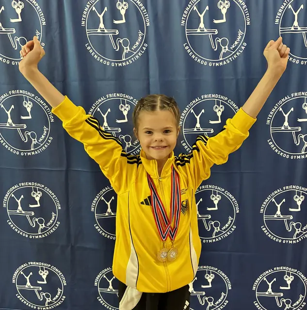 Die 13-jährige Turnerin Amelie hatte allen Grund, über ihre Goldmedaille zu jubeln | Foto: Janssen