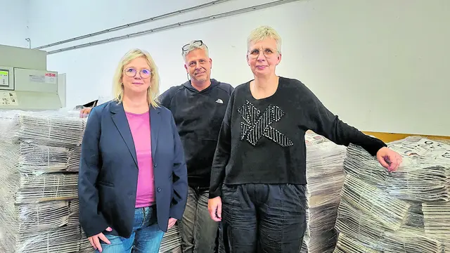 Frauke Richter (v. li.), Mario Schultz und Andrea Lieding vom WBZ | Foto: wd