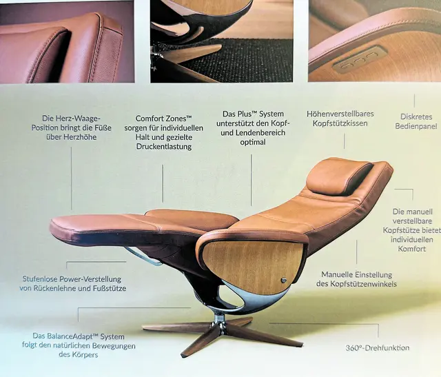 Das neue Modell Stressless Helsinki © bietet optimalen Sitzkomfort | Foto: Stressless