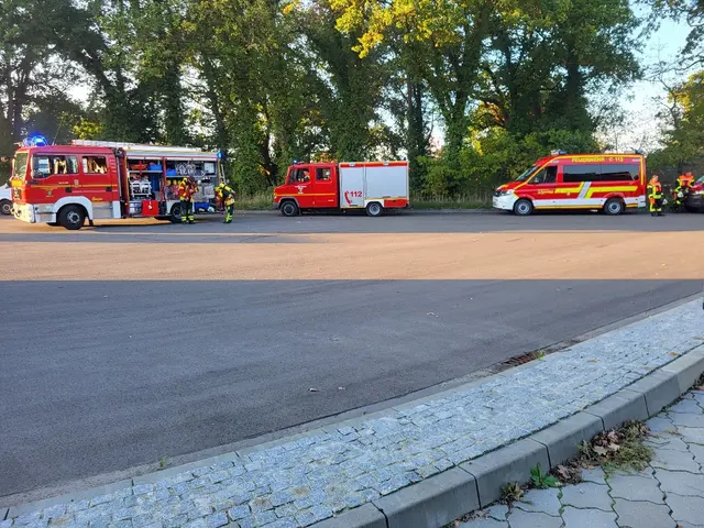 Die Feuerwehren Hittfeld, Helmstorf, Lindhorst und Fleestedt wurden in die Hittfelder Straße „Graubergen“ gerufen | Foto: FF Hittfeld