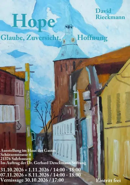 Das Werbeplakat für die Ausstellung von David Rieckmann | Foto: Gemeinde Salzhausen