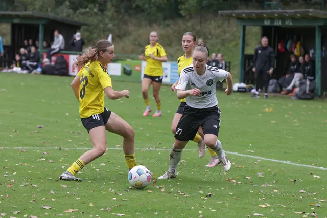 FC-Spielerin Miriam Reißer (rechts) setzt sich hier zwar durch, aber ein gefährlicher Abschluss blieb aus | Foto: ks