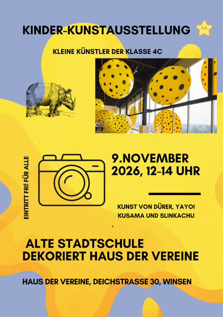 Plakat der Kinderkunstausstellung | Foto: Stadt Winsen