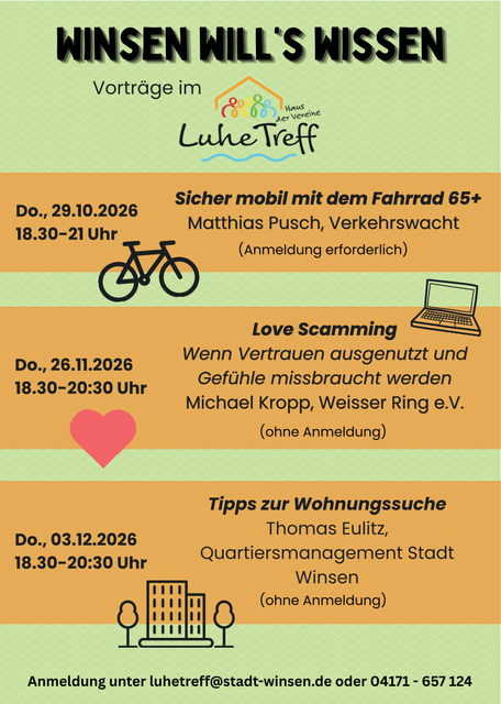 Flyer zur Vortragsreihe in Winsen | Foto: Stadt Winsen