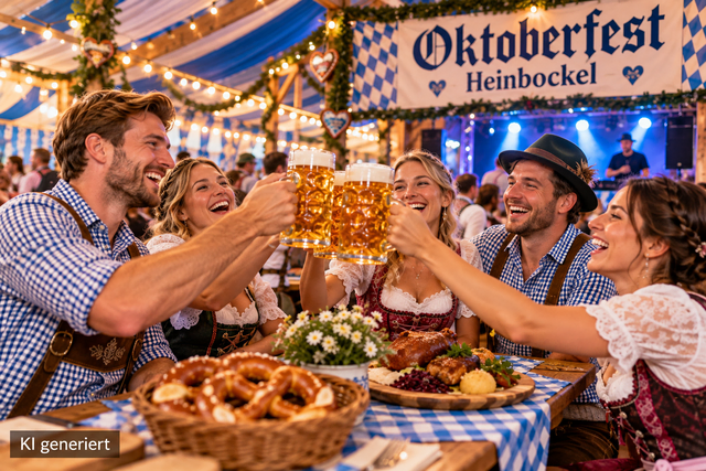 O'zapft is in Heinbockel: Der Sport- und Schützenverein lädt am Freitag, 30. Oktober, erstmals zum Oktoberfest ein | Foto: KI generiert