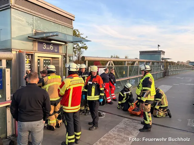 Die Feuerwehr Buchholz und die Werkfeuerwehr der Deutschen Bahn waren bei der Rettung involviert | Foto: Feuerwehr Buchholz