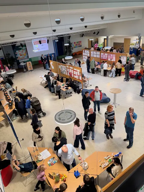 Zum Ende der Herbstakademie präsentierten die Schülerinnen und Schüler ihre Forschungsergebnisse in der Stader Jobelmannschule | Foto: Deborah Hucht/Landkreis Stade