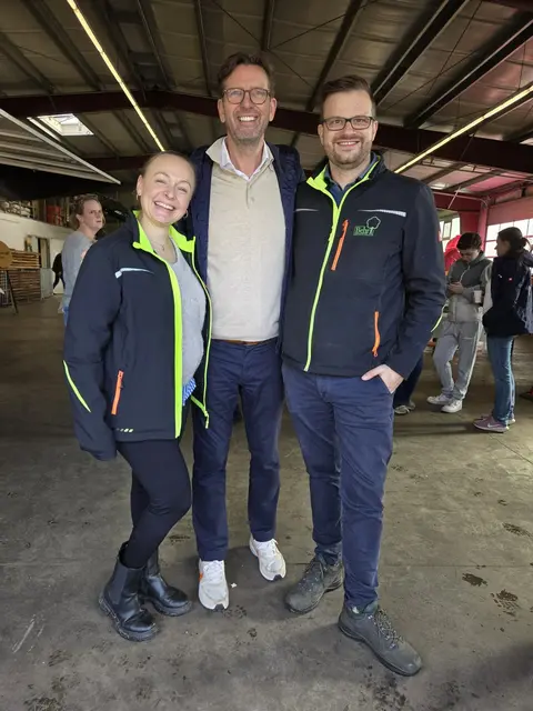 Vivien Behr, Bernhard Unger und Thomas Behr | Foto: Behr Baumdienst