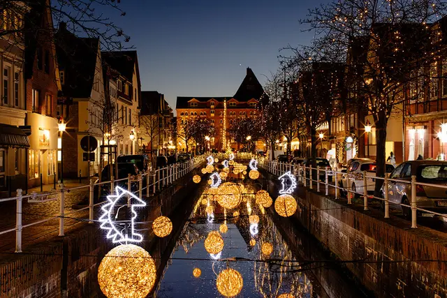 Die Winterbeleuchtung in Buxtehude wird am 23. November eingeschaltet | Foto: Hansestadt Buxtehude