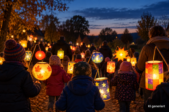 Kleine Lichter, großer Auftritt: Ladekop lädt zum Laternenumzug ein | Foto: KI generiert