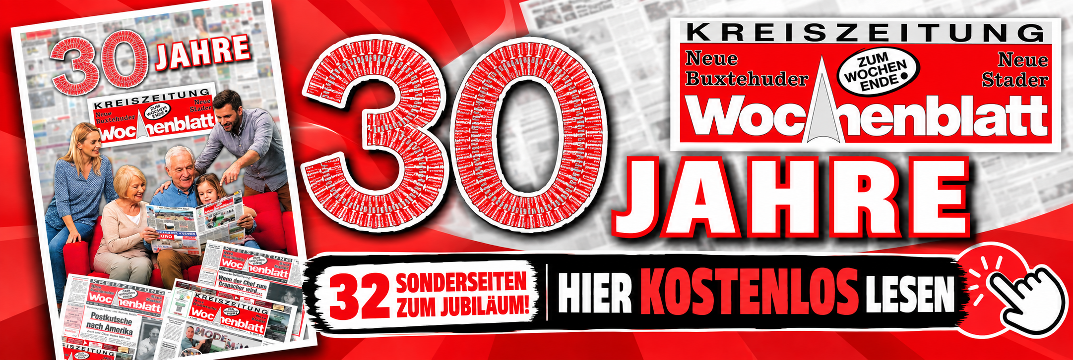 E-Paper 30 Jahre Wochenblatt zum Wochenende im Landkreis Stade