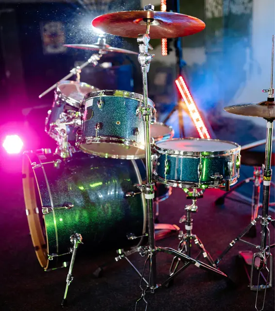 Das kleine grüne Drum-Set