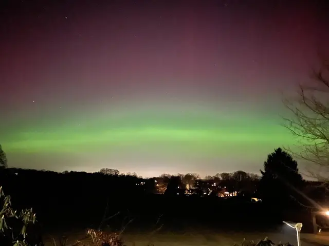 Polarlicht über Helmstorf, 19. Januar, ca. 22 Uhr | Foto: Hapu